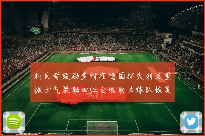 科瓦奇鼓励多特在德国杯失利后重振士气聚勒回归合练助力球队恢复状态